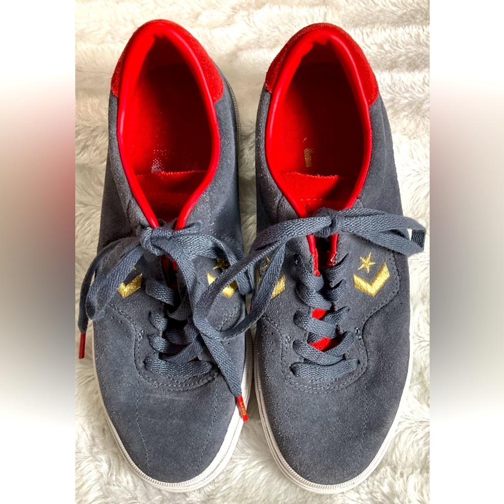 Converse Mens Size 5 Women’s 6.5 Louie Lopez Pro Ox Suede Sharkskin/Casino